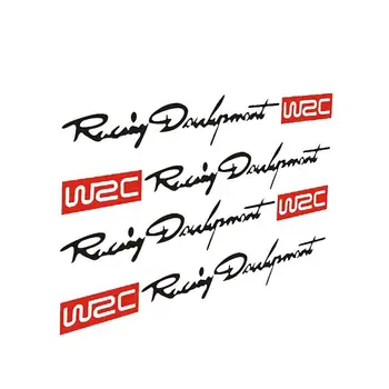 4шт Етикети На Дръжките на Автомобила WRC Rally Racing В Ивицата Автомобилни Стикери, Винил за BMW E90 F30 F10 Audi A3 A6 C5 C6 Opel Insignia Alfa Romeo - Изображение 1  
