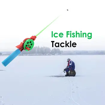 Преносима градинска зимни прът за риболов улов на 40 см, спортни, риболовни принадлежности, с шесто - Изображение 1  