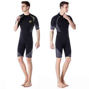 1,5 ММ Неопреновый неопрен за мъже, който запазва топлина, плуване с акваланг, бански костюм за триатлон с къс ръкав, неопрен за сърф и гмуркане - Изображение 1  