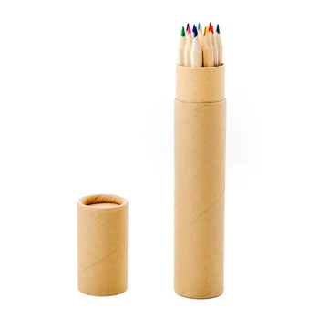 1-8шт Професионални 12-цветен молив за деца Kawaii Ученически пособия 2023 Канцеларски материали Маслен цветен молив с варела - Изображение 2  