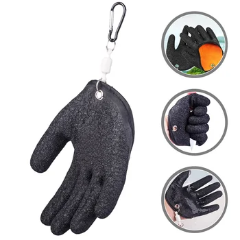 1 Комплект противоскользящих латексови ръкавици, ръкавица за улов на риба, защитен калъф за ръце, защита от пробиви при риболов - Изображение 2  