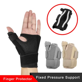 1 бр. държач за отпечатъци, предпазен бандаж, медицински спортно китката, дълги пръсти, Ръкавица за подкрепа на артрит, предпазни средства за лява и дясна ръка - Изображение 1  