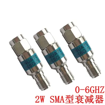 1 бр. радиочестотни инвалидизиращи SMA-JK от трехкомпонентного сплав мощност от 2 W 0-6 Ghz, 1-30 db - Изображение 1  