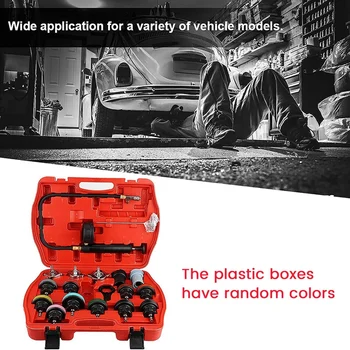 1 комплект инструменти за откриване на автомобилния резервоар за вода, подмяна на системата за охлаждане на антифриз, пълнител Пластмаса + метал - Изображение 2  