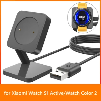 1 м Зарядно Устройство, Зарядно устройство Подмяна на USB Кабел За Зареждане на Преносима Стойка за Xiaomi Watch S1 Active/Watch Color 2 за Mi Watch Color Sports - Изображение 2  