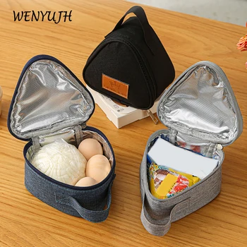 2022 Нов триъгълен изолационен чанта, мини чанта за оризови топки от алуминиево фолио, сладък преносим обяд-бокс, уличен малък обяд-бокс - Изображение 1  