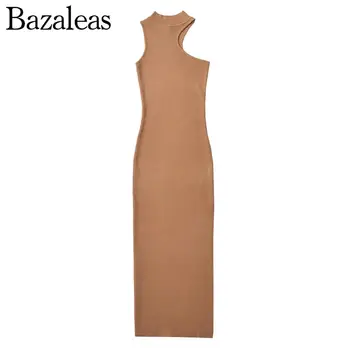 2023 Сарафан bazaleas store трафика, рокли с асиметрични цепка, Лятно дебнещ рокля, трикотажное рокля, официална дамски дрехи - Изображение 1  