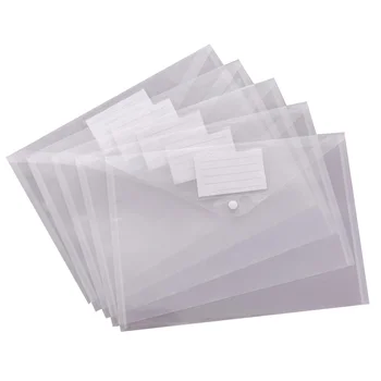 30 опаковки, прозрачни пластмасови пликове с цип, отговарящо на отворената папка Папка за документи Пликове за файлове с формат А4 с джоб за етикети за училище - Изображение 1  