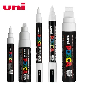 5 бр./лот Uni Posca Paint Marker Pen, 5 Размери на PC-1M 3M 5M 8K 17K Живопис Рисуване на Художествени Маркери На водна основа с акрилни - Изображение 2  