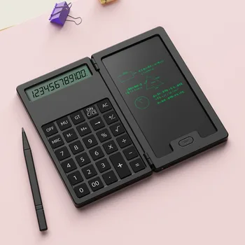 5-инчов преносим калкулатор, таблет за писане, с жидкокристаллическим екран, сгъваема научен калкулатор, таблет, дигитален бележник за рисуване с писалка - Изображение 2  
