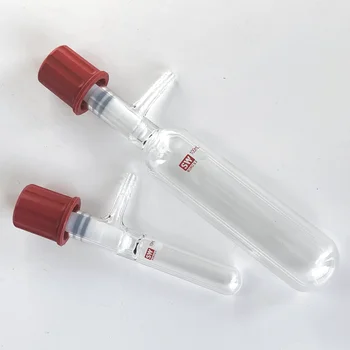 5 мл /10 мл /50 мл /100 мл SW тръбна бутилка за съхранение на разтворителя с уплътнителен шнорхел высоковакуумного клапа от PTFE тръбата Шленка реактивоспособност тръба - Изображение 1  