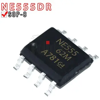 50ШТ NE555DR SOP8 NE555 СОП NE555DT СОП-8 555DR SMD нова и оригинална чип - Изображение 1  