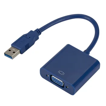 50шт Външна видео карта с USB 3.0 VGA, USB 3.0 HDMI, мультидисплейный конвертор, адаптер за преносим КОМПЮТЪР, Монитор, проектор - Изображение 2  