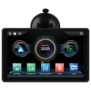 7-инчов Гъвкав смарт авто-радио на Безжични Bluetooth Carplay Преносим окачен плейър - Изображение 1  