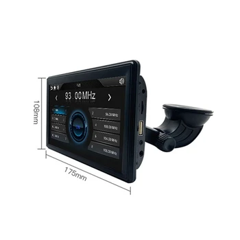7-инчов Гъвкав смарт авто-радио на Безжични Bluetooth Carplay Преносим окачен плейър - Изображение 2  