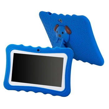 7-инчов детски таблет Android с двойна камера, WiFi, образователна игра, подарък за момичета и момчета в синьо, штепсельная вилица от Великобритания - Изображение 1  