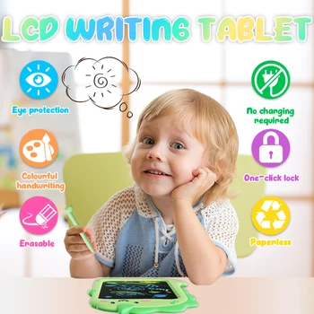 8,5-Инчов LCD Таблет за Писане Сладък Карикатура Цветни Драскат Дъска Стираемый Таблет За Рисуване с Писалка Забавни Играчки за Деца Подаръци - Изображение 2  