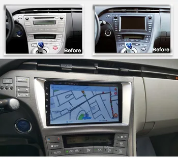 9-инчов 8-ядрен радиото в автомобила Android10 за Toyota Prius 2010-2014 Gps navi автомобилен Мултимедиен плейър аудио стерео DSP carplay auto headunit - Изображение 1  