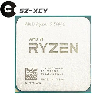 AMD Ryzen 5 5600G R5 5600G 3,9 Ghz Шестиядерный Двенадцатипоточный процесор с мощност 65 W CPU L3 = 16M 100-000000252 Socket AM4 - Изображение 1  