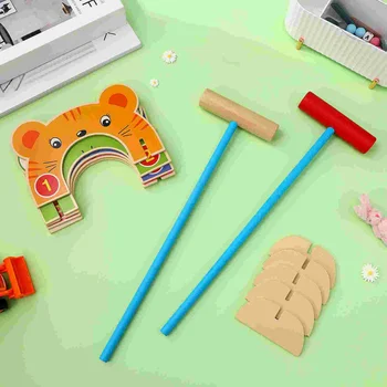 Cartoony набор от играчки за игра на крокет, играчки с животни, интерактивни играчки за родители и деца, игри за косене на трева - Изображение 1  