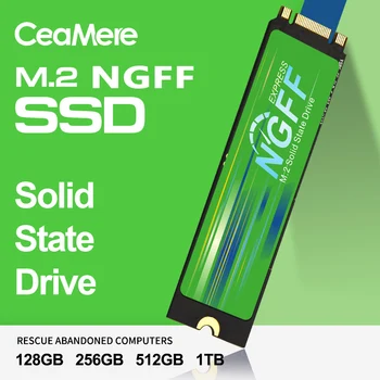 CeaMere M. 2 NGFF SATAIII N51 2 елемента-20pcs 256 GB 128 gb ssd m.2 2280 SSD 512 gb ssd Твърд Диск, Твърд Диск За десктоп, лаптоп - Изображение 2  