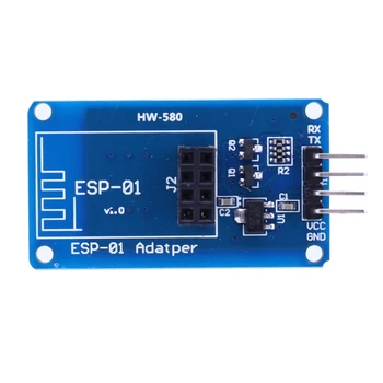 ESP8266 ESP-01 Модул безжичен адаптер WiFi 802.11 b / g / n Поддръжка на режим на сигурност WPA / WPA2, съвместим с Arduino - Изображение 1  