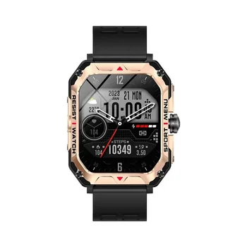 H22 Мъжки смарт часовници за спортове на открито с 2,02-инчов HD екран, Bluetooth-предизвикателство, голяма батерия с капацитет 400 ма, фитнес тракер, умни часовници - Изображение 1  