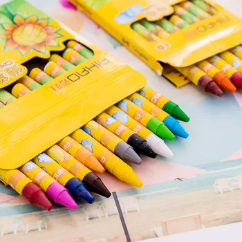 LOLEDE Цветни Восъчни Пастели Детски Дръжки за Оцветяване За Комплект за Рисуване с Маслени Пастели за Деца Студентски Пастелни Моливи Стоки За Бродерия - Изображение 1  