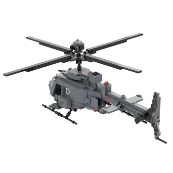 OH-58D Лесен Въоръжен Разузнавателен Хеликоптер на Военно Оръжие Градивен елемент на Играчки Тухлена Модел с 2 Войници Нови Подаръци - Изображение 2  