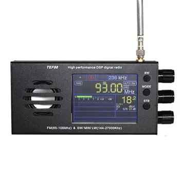TEF6686 DSP радио FM (65-108 Mhz) и SW/MW/LW (144-27000 khz) полнодиапазонный радио с батерия 3,2-инчов LCD дисплей - Изображение 2  