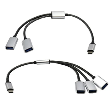 USB Адаптер C към USB OTG-адаптер 480 Mbps Тип C към адаптер USB 2.0 OTG кабел - Изображение 1  