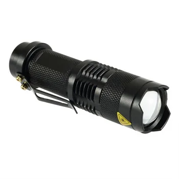 UV фенерче XPE Q5 395 със скоба за дръжки от алуминиева сплав с лилаво светлина, UV-ултравиолетово фенерче, за да улици - Изображение 1  