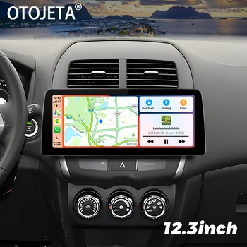 Авто плейър на Андроид 13 с диагонал 12,3 инча, Стерео радио за Mitsubishi ASX 2010 2016 C4 Peugeot 4008, мултимедийно главното устройство GPS Carplay - Изображение 1  
