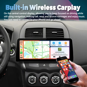 Авто плейър на Андроид 13 с диагонал 12,3 инча, Стерео радио за Mitsubishi ASX 2010 2016 C4 Peugeot 4008, мултимедийно главното устройство GPS Carplay - Изображение 2  