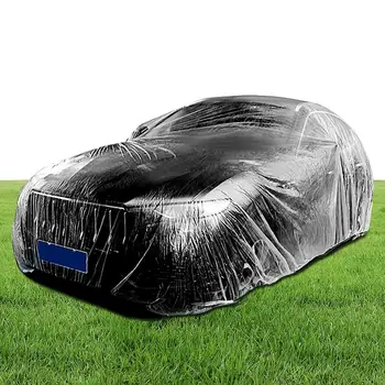 Авто прахоустойчив калъф Надежден автомобилен водоустойчив калъф Прозрачен автомобили облекло Авто водоустойчив калъф външна и Вътрешна защита на автомобила Прахоустойчив - Изображение 1  