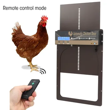 Автоматично открыватель алуминиеви врати пилето за пилета с таймер, програмируем, сензор за осветление, дистанционно управление - Изображение 1  