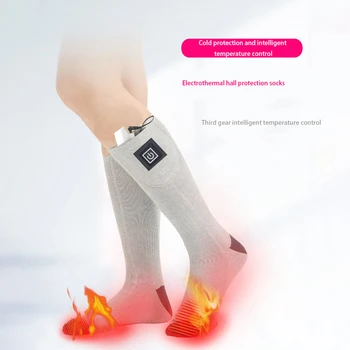 Акумулаторна Антихолодная Топло За Краката, Топли Чорапи С Подгряване, Чорапи с Електрически отопляеми - Изображение 2  