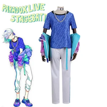 Аниме Mc Kanata Cosplay Paradox Live Cosplay костюм времена Палта Панталони Облекло за Хелоуин Кралят костюм за парти за възрастни - Изображение 1  