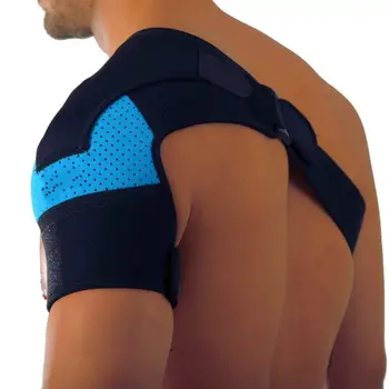 Бандаж за подкрепа на раменете еластична Превръзка за подкрепа при травми на рамото Мек дишащ регулируема еластична превръзка за универсални обезболяващи - Изображение 1  
