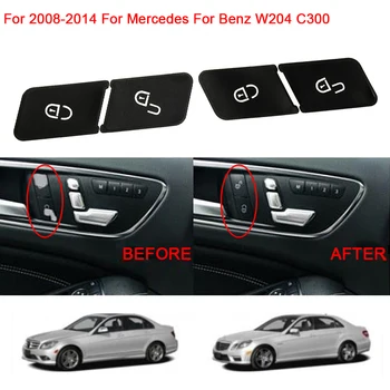 Бутон отключване на врати на замъка на автомобила, сменяеми етикети за украса на капачки за Mercedes Benz W204 C300 2008-2014 - Изображение 1  
