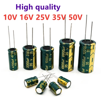 Висока честота на електролитни кондензатори 16V 25V 35V 50V 63V 100V 200V 400V 20% 100 UF 220 ICF 330 470 UF UF 680 1000 UF UF 2200 ICF 3300 ICF - Изображение 1  