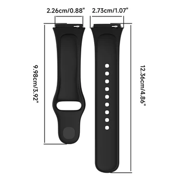 Въжета за часа F3MA за Redmi Watch3 Lite, активен силикон гривна за спортни часа - Изображение 2  