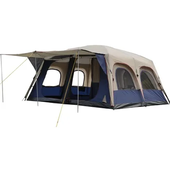 Дебели къмпинг за защита от дъжд на 6-12 души, Две Спални и Една Всекидневна за повече от Пластове палатки на открито - Изображение 1  