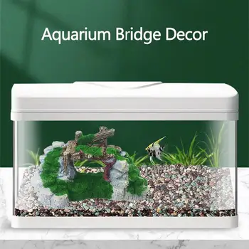 Декор на моста за аквариум, смола, украса за ландшафтен дизайн на аквариума, ръчно рисувани, Украса за аквариумной арка, мост за аквариум, чудесен подарък - Изображение 1  