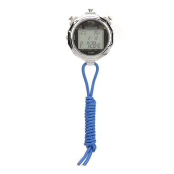 Дигитален хронометър Таймер с точност до 200 обиколки Лесен за разчитане Голям дисплей Електронен часовник Метален ABS батерия с капацитет от 60 ма за тренировки - Изображение 1  