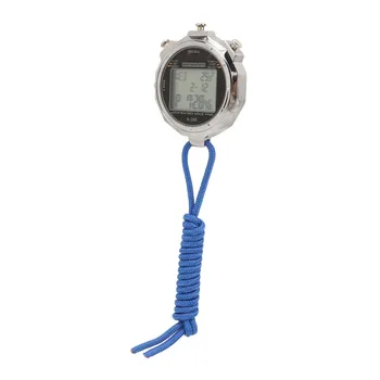 Дигитален хронометър Таймер с точност до 200 обиколки Лесен за разчитане Голям дисплей Електронен часовник Метален ABS батерия с капацитет от 60 ма за тренировки - Изображение 2  