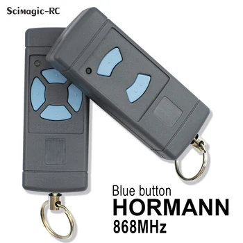Дистанционно управление на гаражни врати HORMANN 868 Mhz HSE2 HSE4 е Съвместим Със Синя бутон HSM2 HSM4 HS2 HS4 868.35 Mhz Ключодържател За врата HORMANN - Изображение 1  