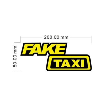 Забавна Светоизлучающая Състезателна Стикер На Прозореца На Колата Такси - Изображение 2  