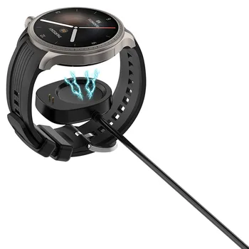 Зарядно устройство за часа Black Клип за смарт гривна Huami Amazfit Balance, USB-кабел, 100 см, такса за часа Amazfit Balance, адаптер за часа. - Изображение 2  