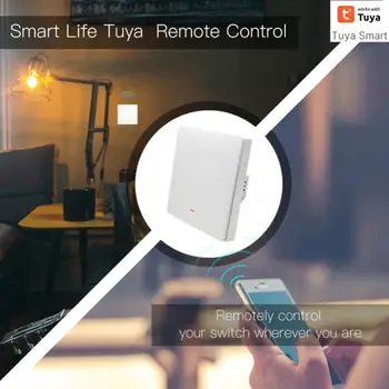 Изисква неутрален проводник на Hristo Smart Wifi Switch Ключа за лампата на 1 2 3 група Приложение Smart Life, с дистанционно управление Работи с Начало на Алекса - Изображение 2  